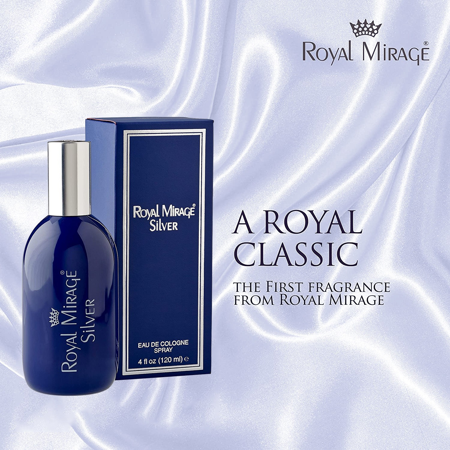 Image of ROYAL MIRAGE Silver 120ml Eau de Cologne - 120 ml