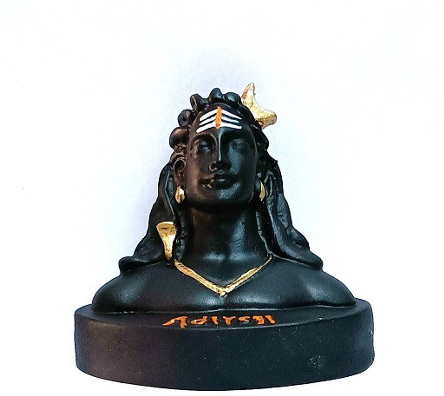 Amoksh Collection Adiyogi Shiva Statue Decorative Showpiece  -  9 cm
