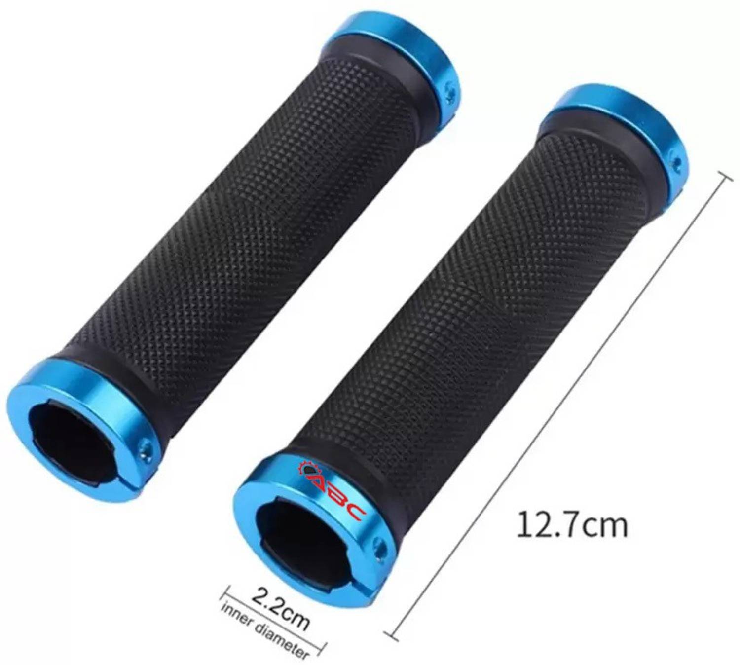 BYKING Premium Cycling Lock-on Anti-slip Bicycle Handle Grips, Blue - Image 3