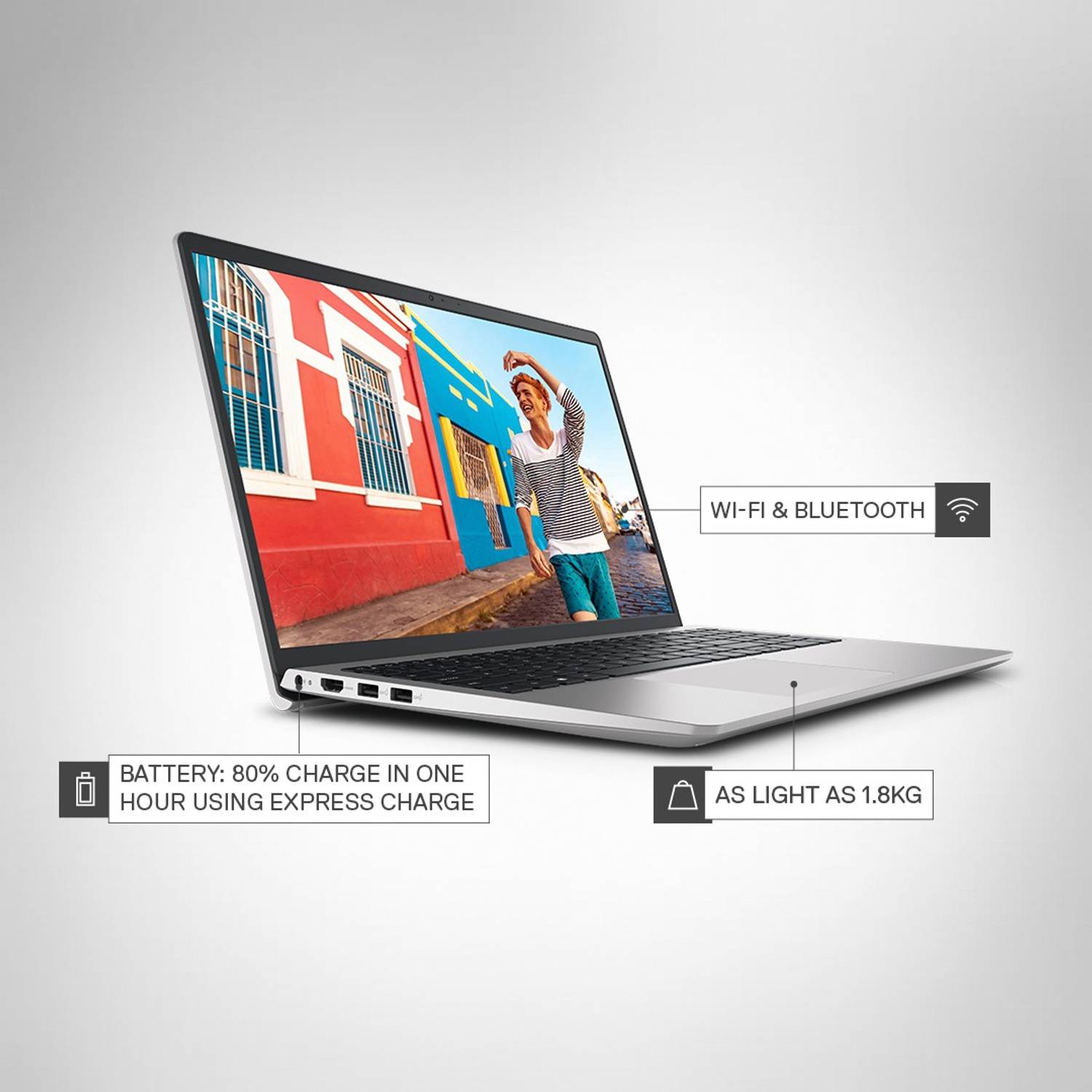DELL Inspiron AMD Ryzen 3 Dual Core 3250U - (8 GB/256 GB SSD