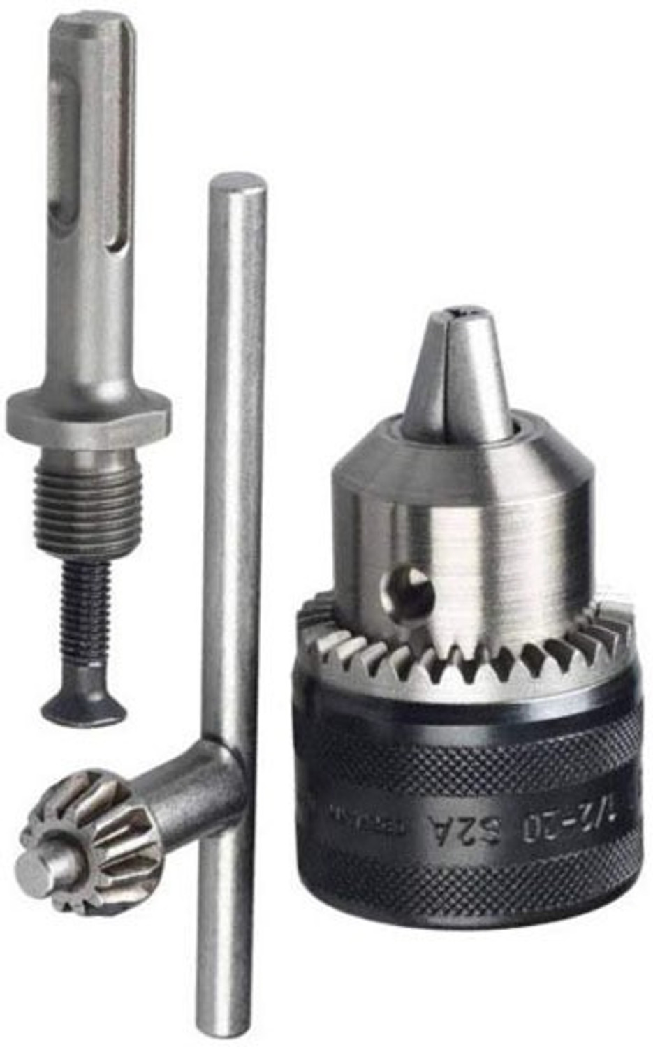 Image of Kshivi Premium 13 Pcs Of HSS Drill Bit Set for Drilling Wood Metal Plastic And 13mm Drill Chuck With SDS Adaptor Key Set Female 1 /2 inch 20 Unf Pack Of 2