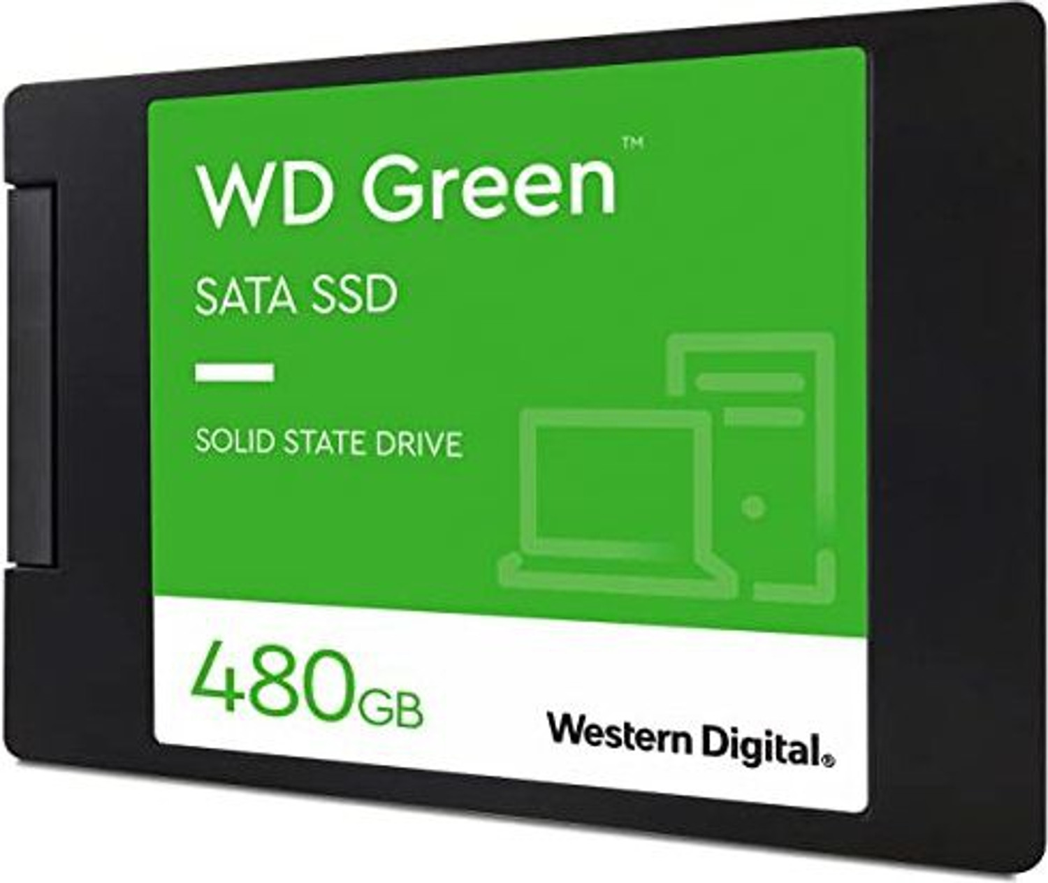 Image of WD 480 GB SSD 480 GB Desktop, Laptop, Network Attached Storage Black SATA III Internal Solid State Drive (SSD) (WD480)