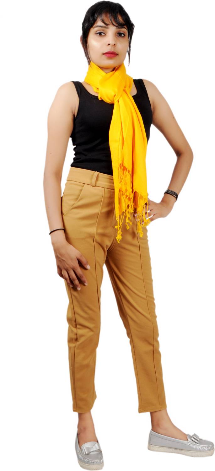Braid N Cord Solid Cotton Viscose Blend Women Stole, Scarf