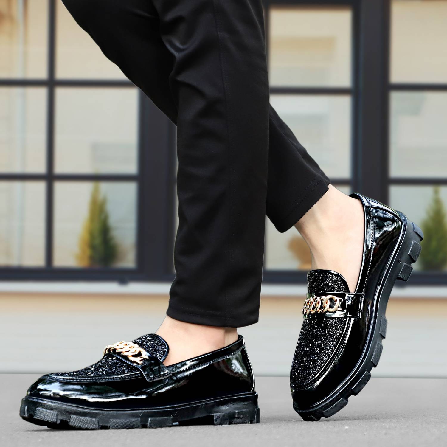 Rzisbo Premium Design Loafers For Men Black - Image 3
