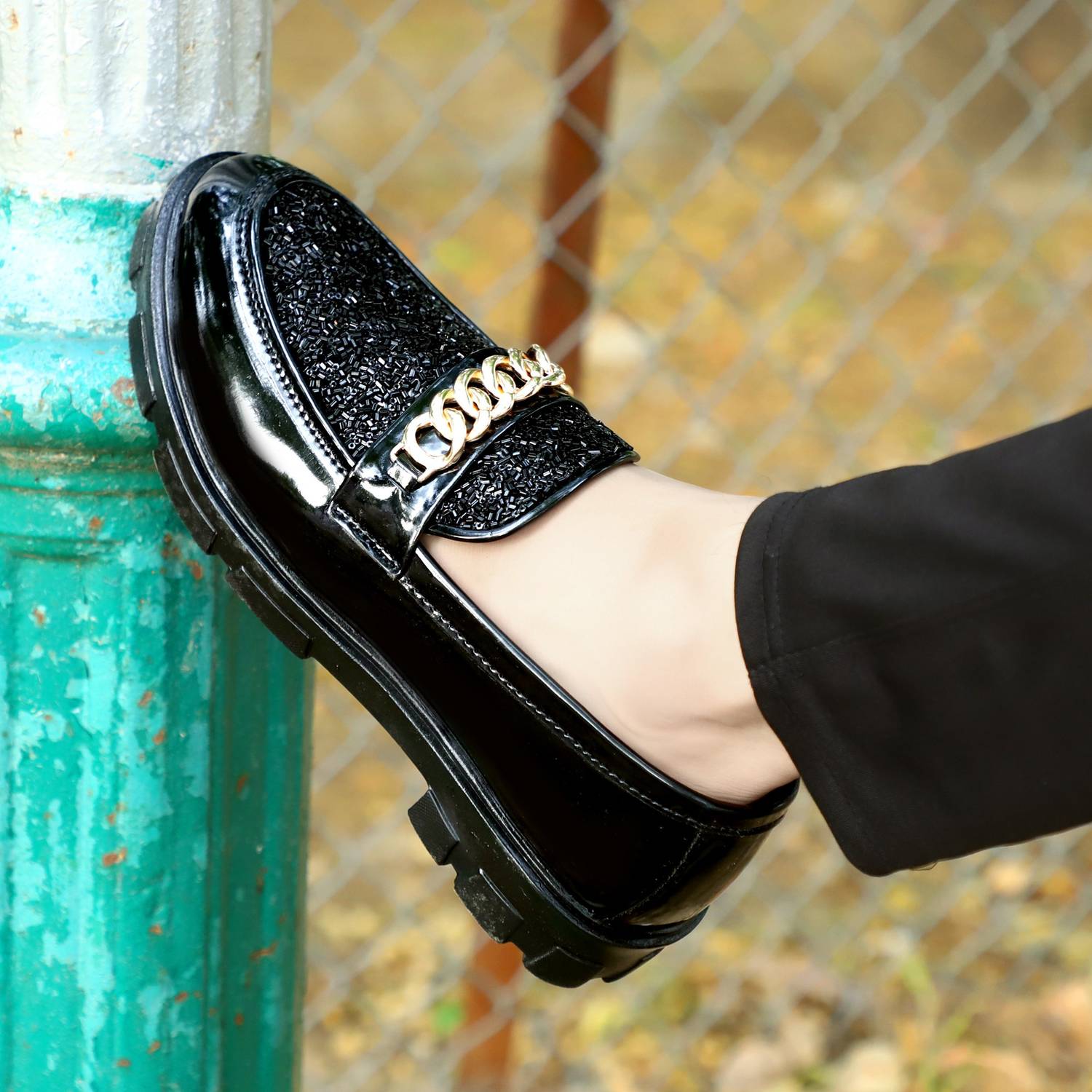 Rzisbo Premium Design Loafers For Men Black - Image 4