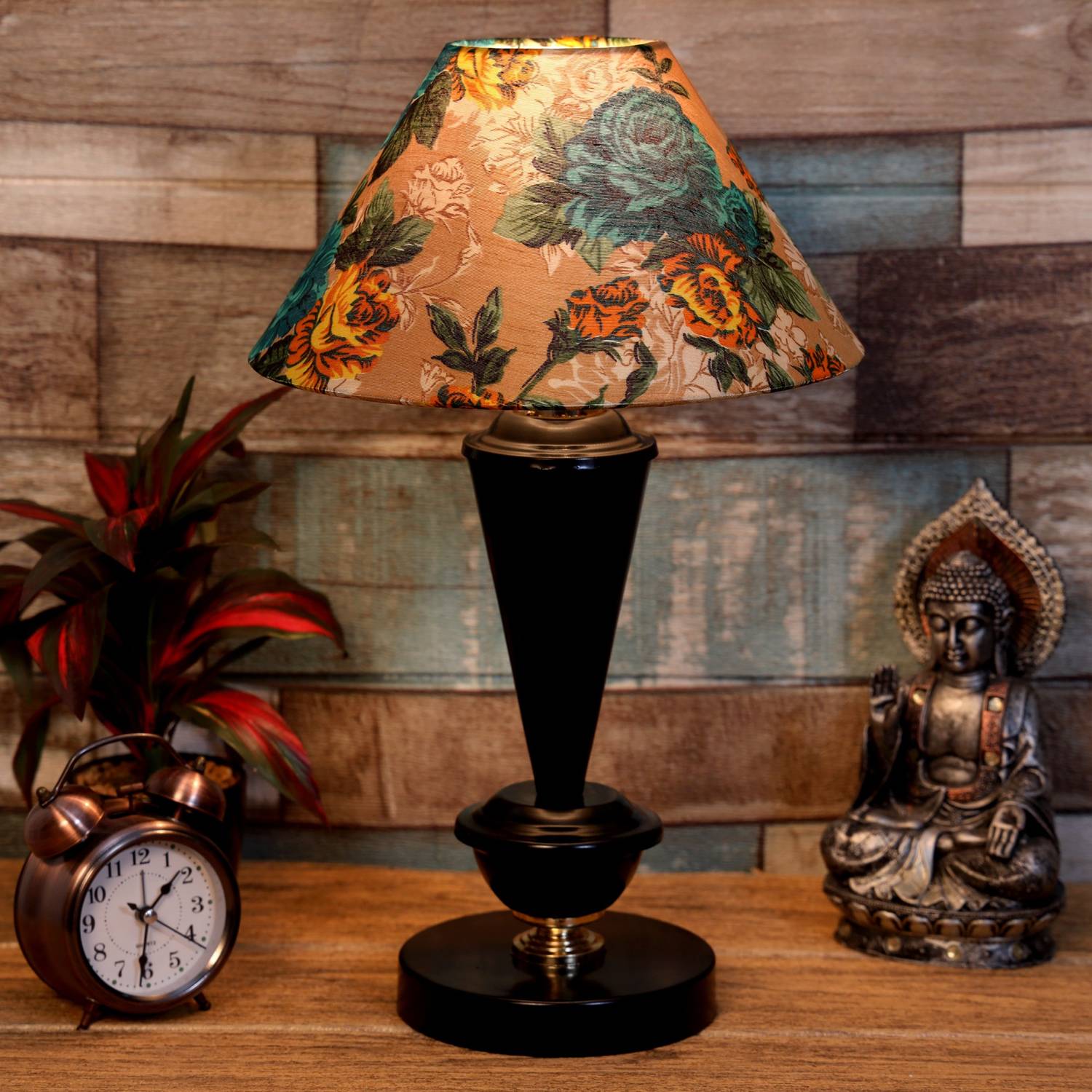 foziq Attractive Table Lamp Table Lamp (42 cm, Green, Yellow)
