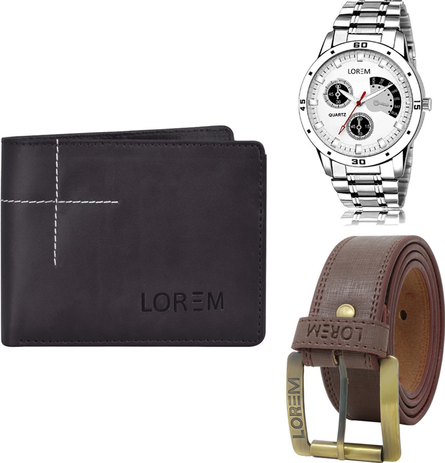 Image of LOREM Belt, Wallet & Watch Combo