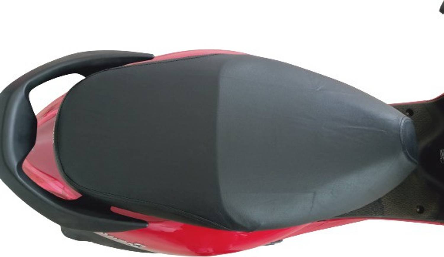 blackjackseats Yamaha Fascino Plain Seat Cover Black Single Bike Seat Cover For Yamaha Fascino