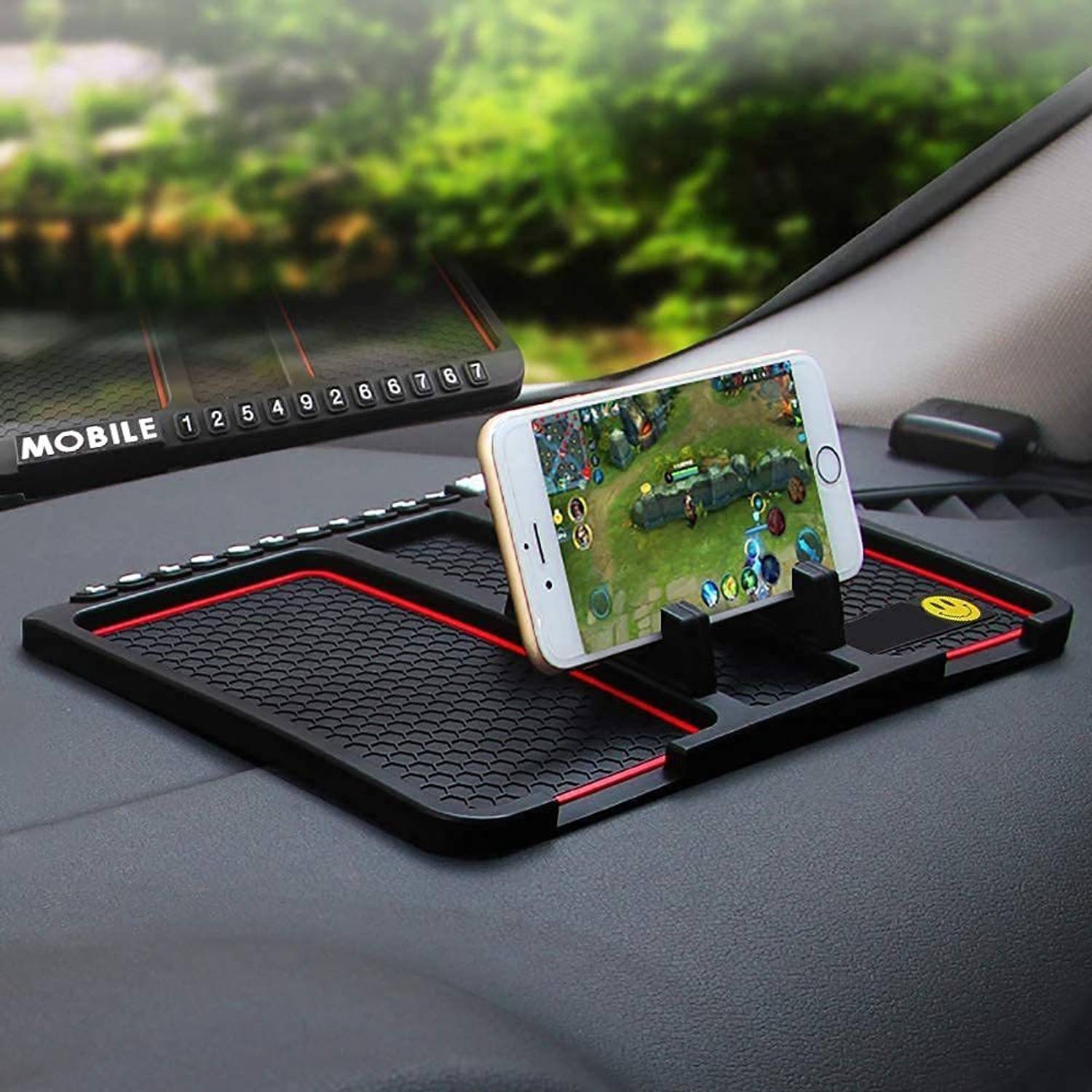 HOJI Car Mobile Holder for Dashboard, Anti-slip, Windshield