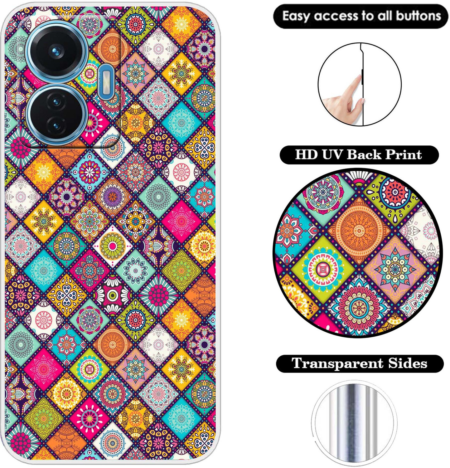 Image of Case Club Back Cover for vivo t1 44w