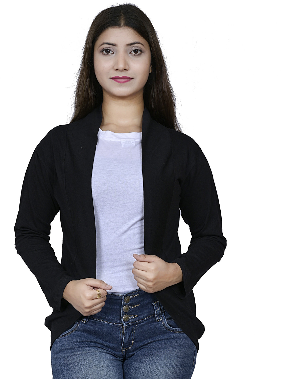 Image of KG Best Collection Women Full Sleeve Black Shrug