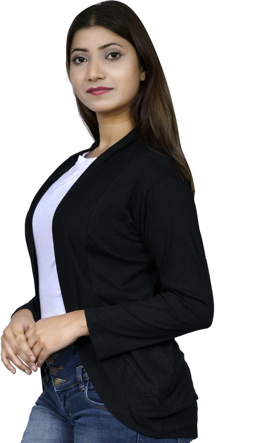 Image of KG Best Collection Women Full Sleeve Black Shrug