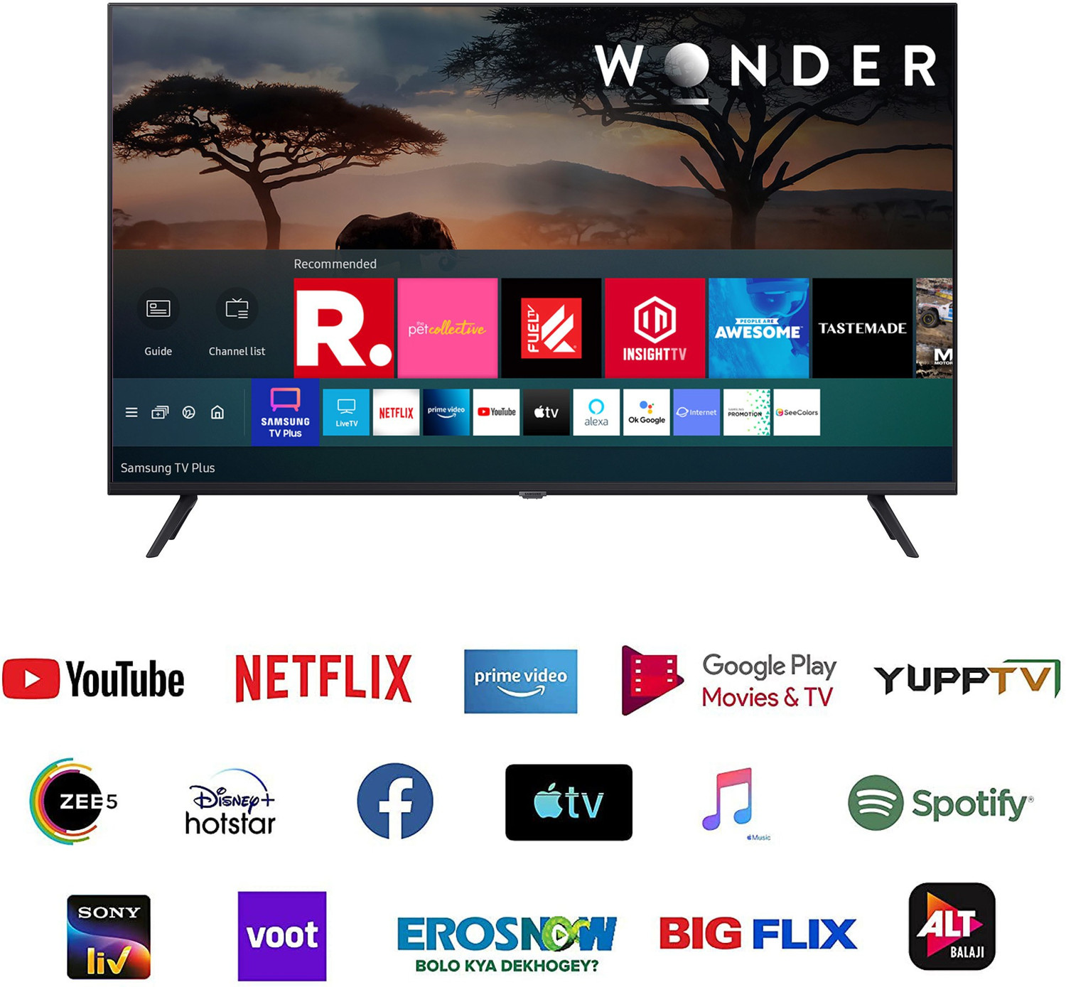 Image of Samsung Crystal 4K Neo Series 108 cm (43 inch) Ultra HD (4K) LED Smart Tizen TV with Voice Search