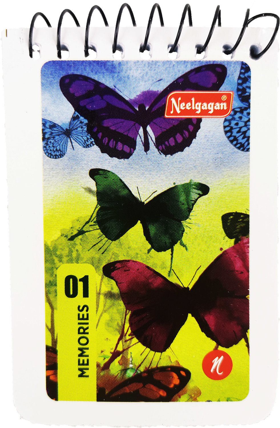 Image of NEELGAGAN Spiral Note Pad No. 1, (9.0cm x 6.2cm) 160 Page (P-20) Pocket-size Diary Ruled 160 Pages