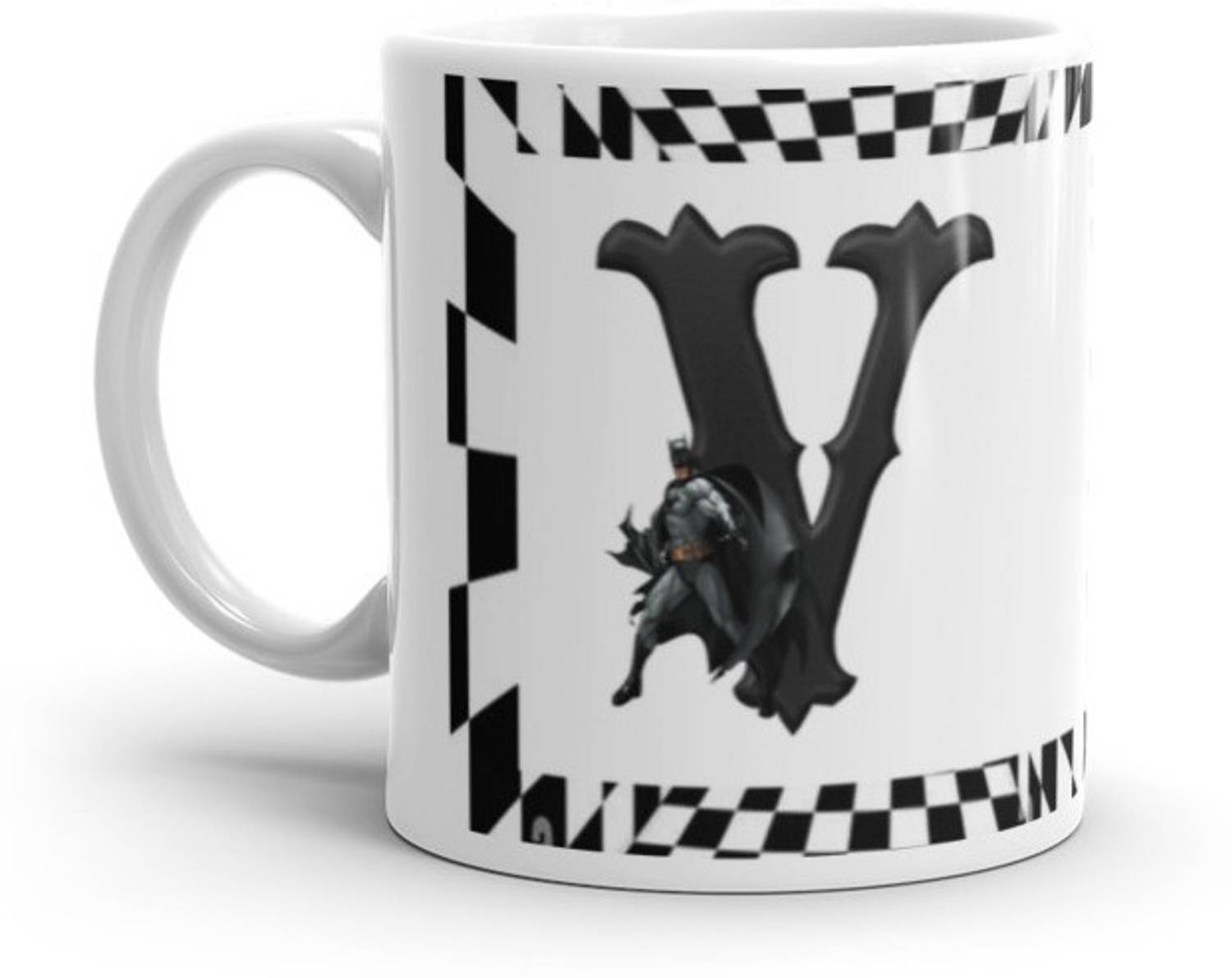 ABCP V Letter Alphabet Coffee Best Gift for Boy Friend and Girl Friend Special Birthday Gift For Girlfriend Ceramic Coffee Mug