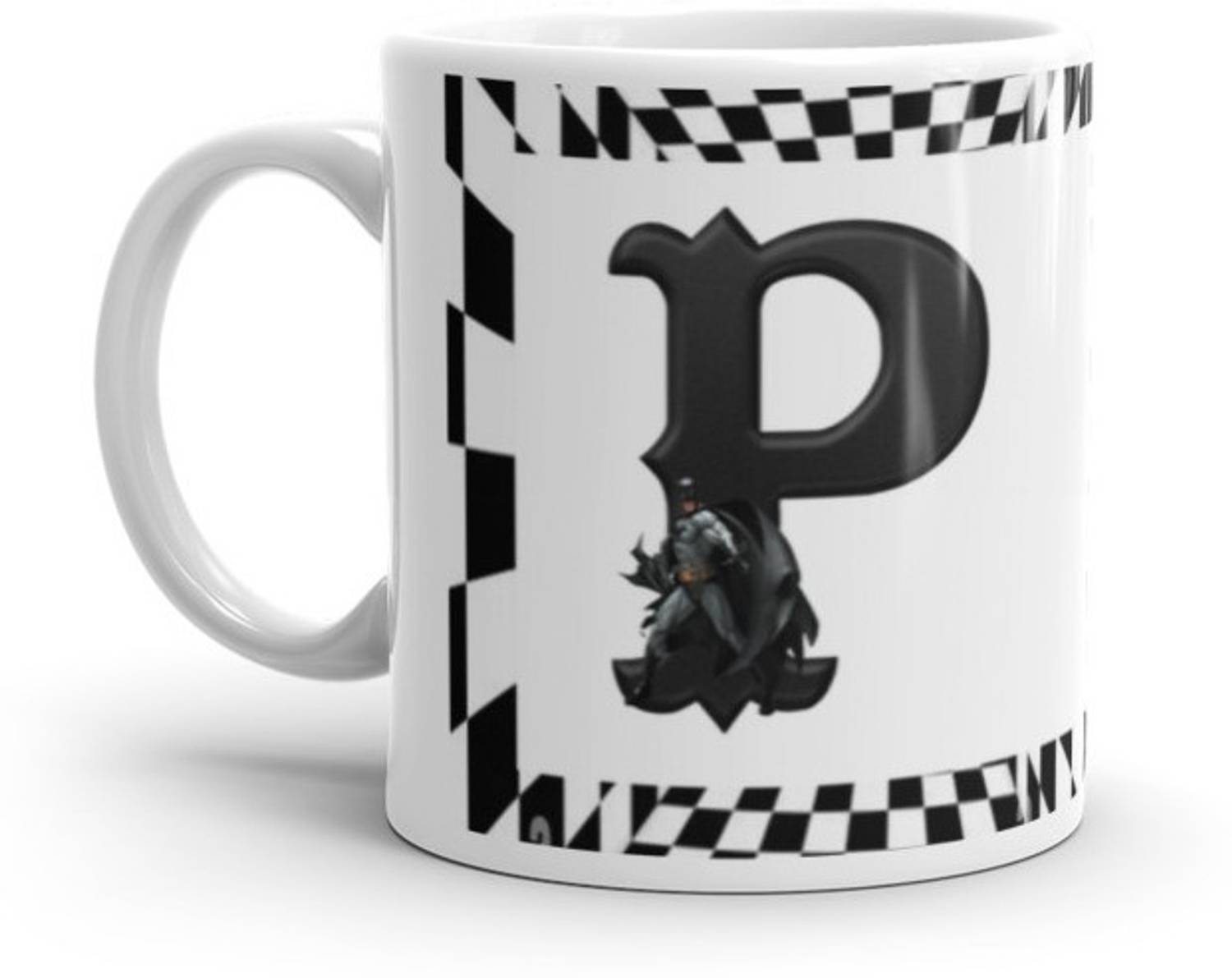 ABCP P Letter Alphabet Coffee Best Gift for Boy Friend and Girl Friend Special Birthday Gift For Girlfriend Ceramic Coffee Mug