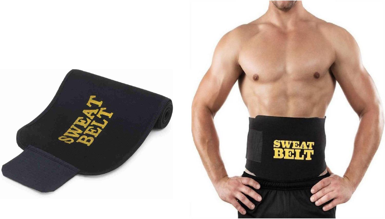 Image of Fitty Super Sweat Men Waist Slimming Belt Trimmer Belly Burner Weight Loss Slimming Belt