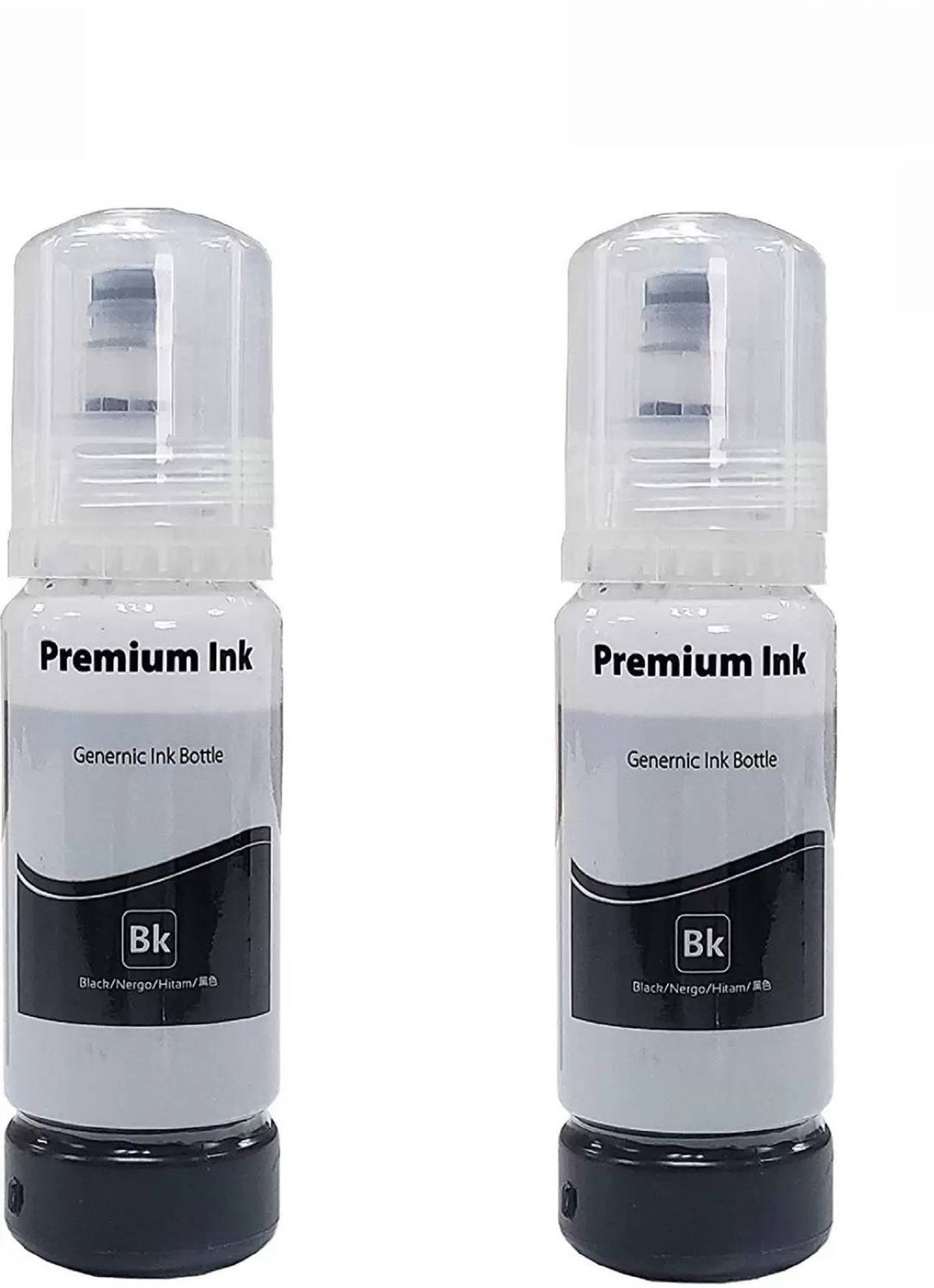 ZOKIO Ink Refill for Epson 001 , 003 , L3210, L3200 , L3211 , L3215,L3216,L3250,L3252 Black - Twin Pack Ink Bottle