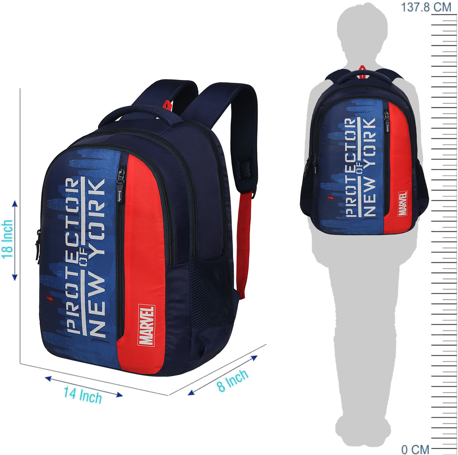 Image of Priority Marvel 18 inches School Bag