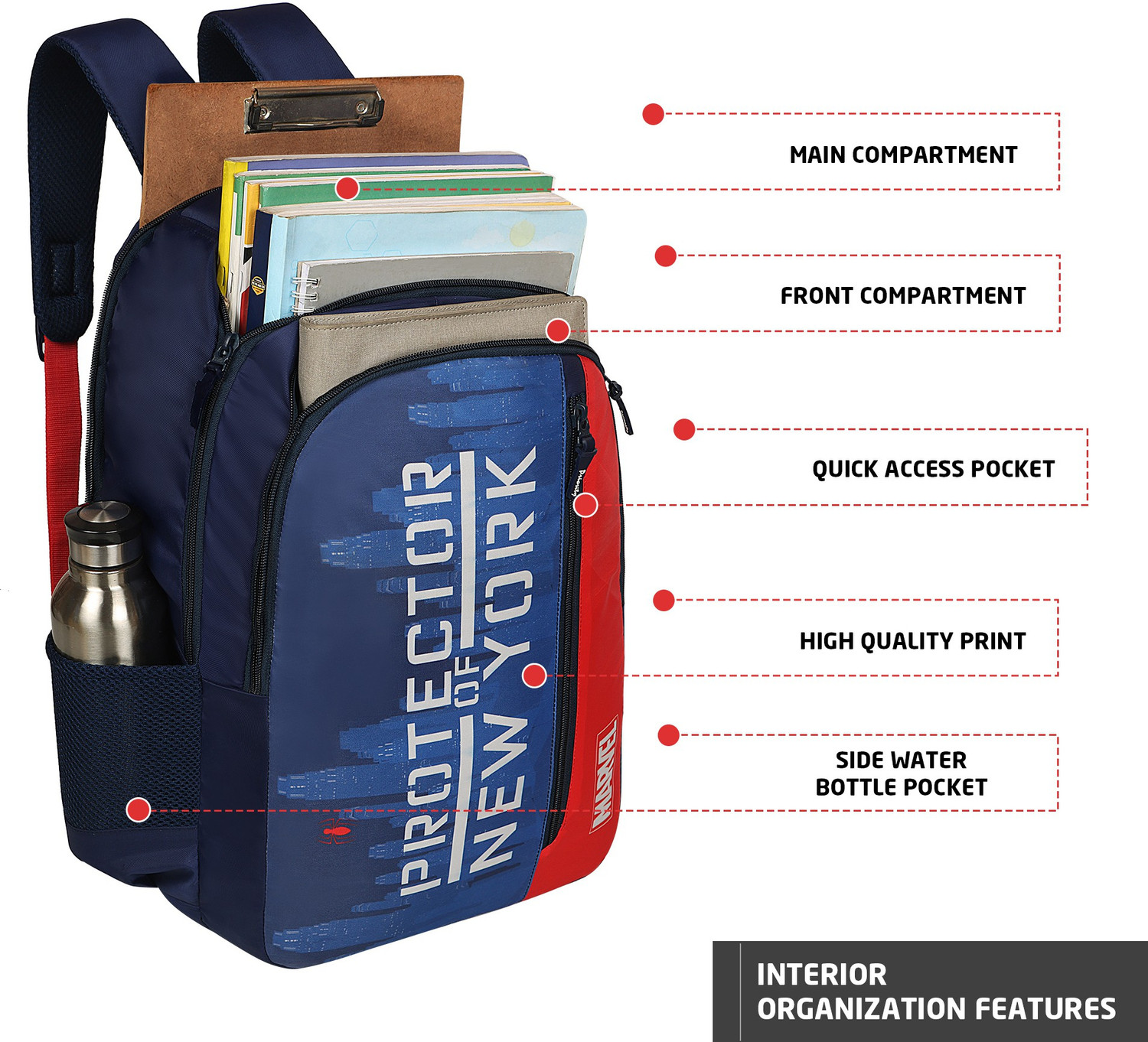 Image of Priority Marvel 18 inches School Bag