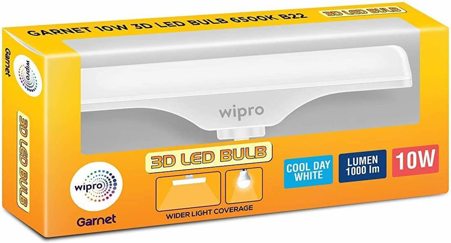 Image of Wipro 10 W Basic T-Bulb B22 LED Bulb (White)