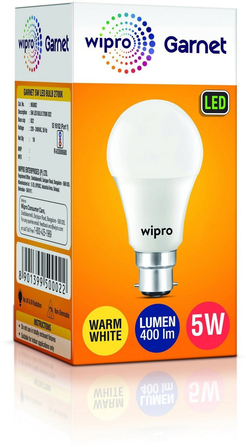 Image of Wipro 14 W Basic Standard B22 LED Bulb