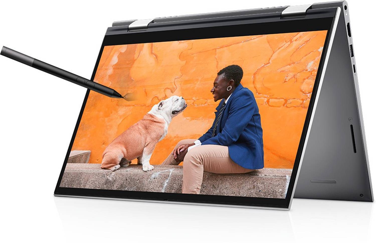 DELL Inspiron Core i5 11th Gen - (8 GB/512 GB SSD/Windows 10) Inspiron 5410 2 in 1 Laptop  (14 inch, Platinum Silver, 1.5 Kg, With MS Office)