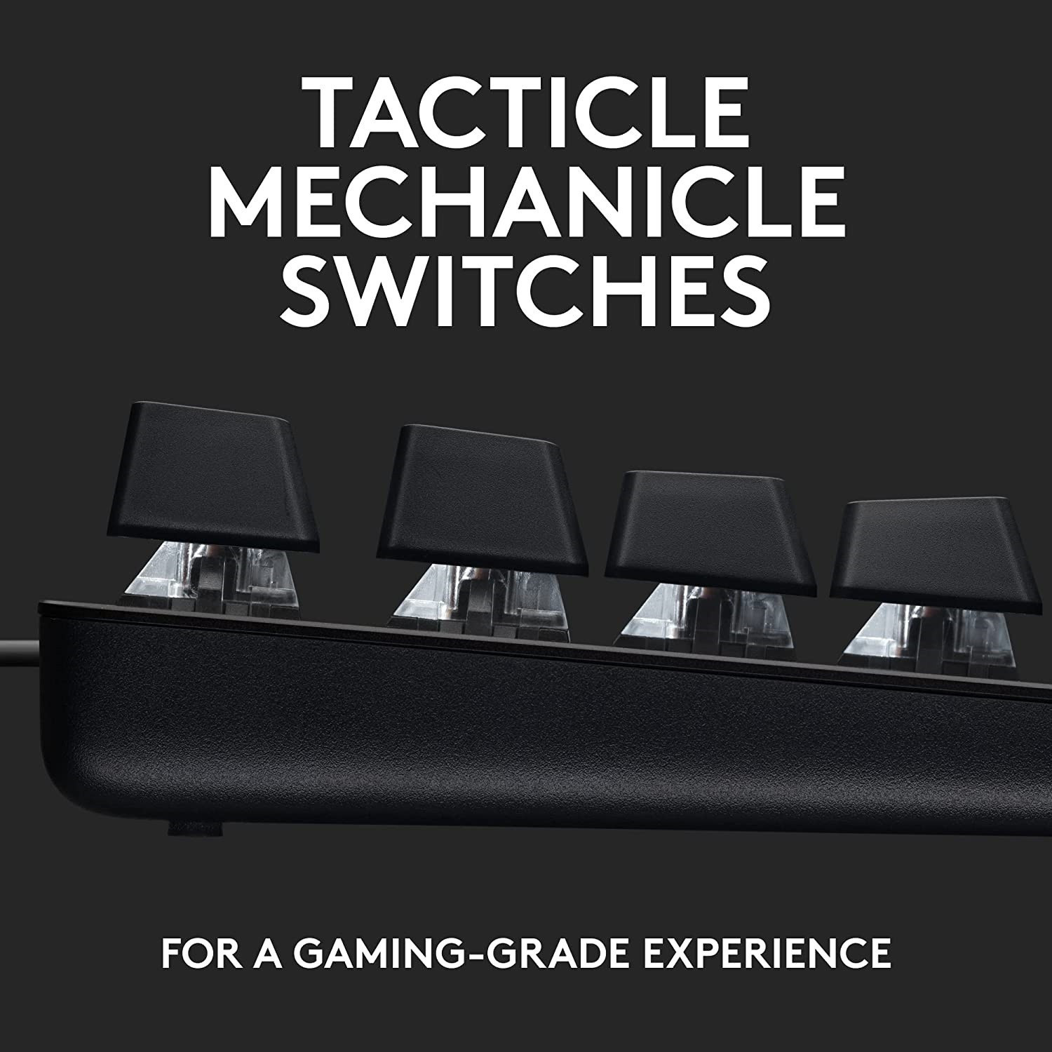 Image of Logitech G413 TKL /Compact Backlit, Tactile Mechanical Switches, Anti-Ghosting Wired USB Standard Gaming Keyboard Compatible with Desktop, Laptop, Mac G413 TKL /Compact Backlit, Tactile Mechanical Switches, Anti-Ghosting