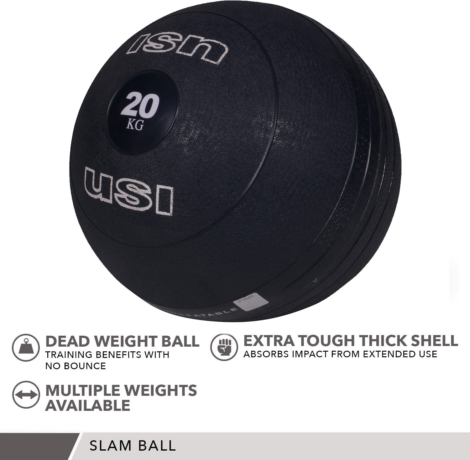 Image of usi Slam Ball, Slam Medicine Balls 8Kg Smooth Textured Grip Dead Weight Balls Medicine Ball