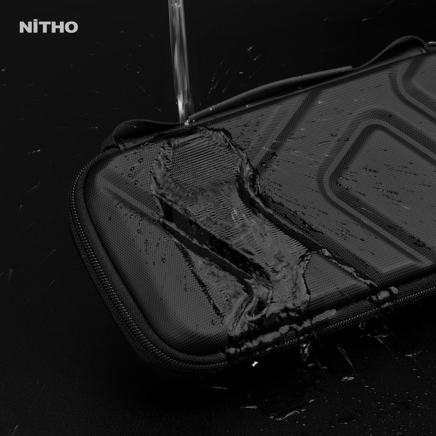 Image of Nitho Pouch for Nintendo Switch, Nintendo Switch Lite (Black, Hard Case, Polycarbonate, Pack of: 1)