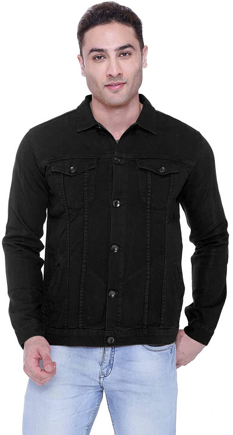 ATHRZ Full Sleeve Solid Men Denim Jacket
