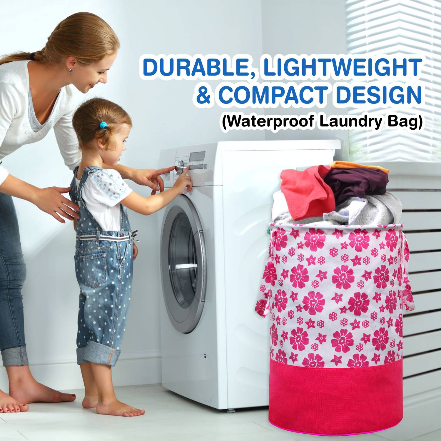 Billiondesigner 45 L Pink Laundry Bag