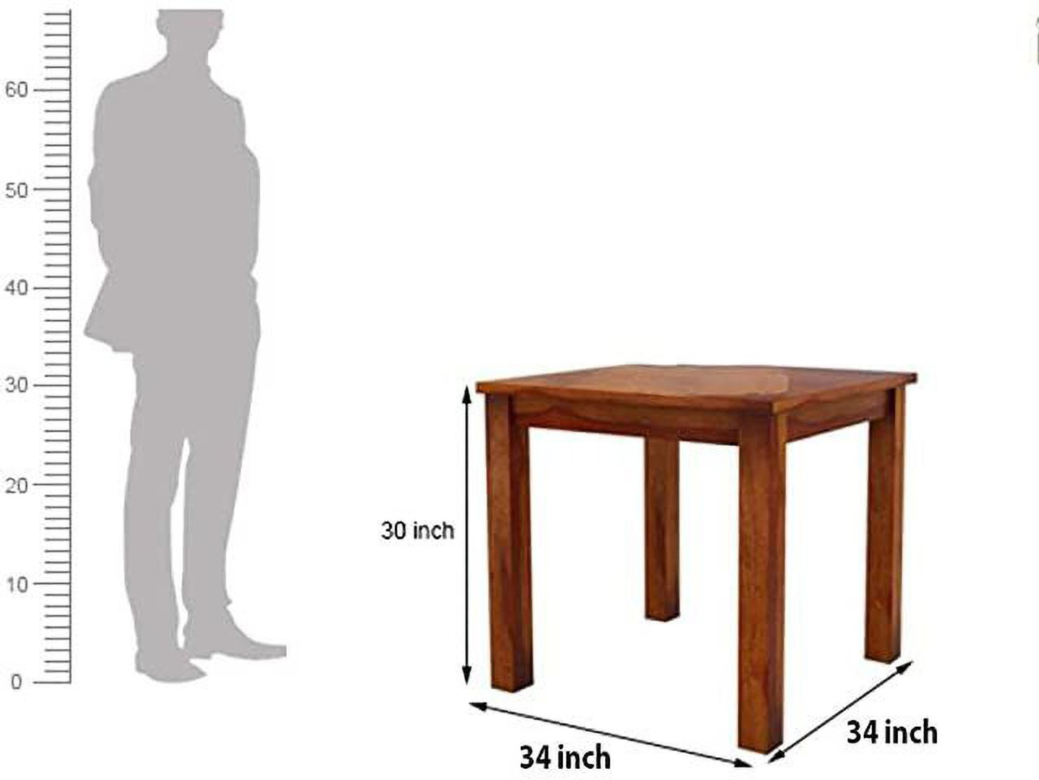 Image of RK WOOD RK Wood Solid sheesham Wood Dining Room Sets-4 seater Solid Wood 2 Seater Dining Set
