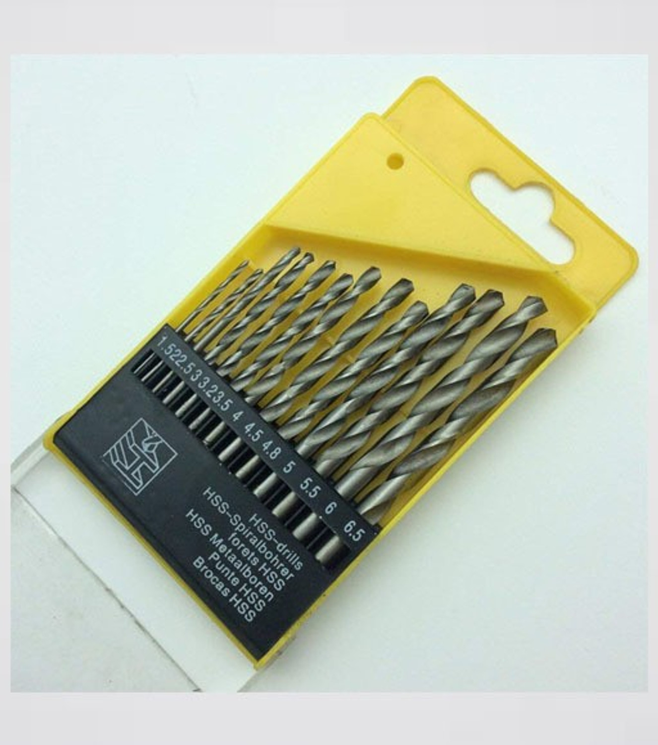 Image of Kshivi DB:08 Drill Bits 13 Pcs Hss Drill Bit Set For Drilling Wood, Steel, Plastic 1.5-6.5 mm