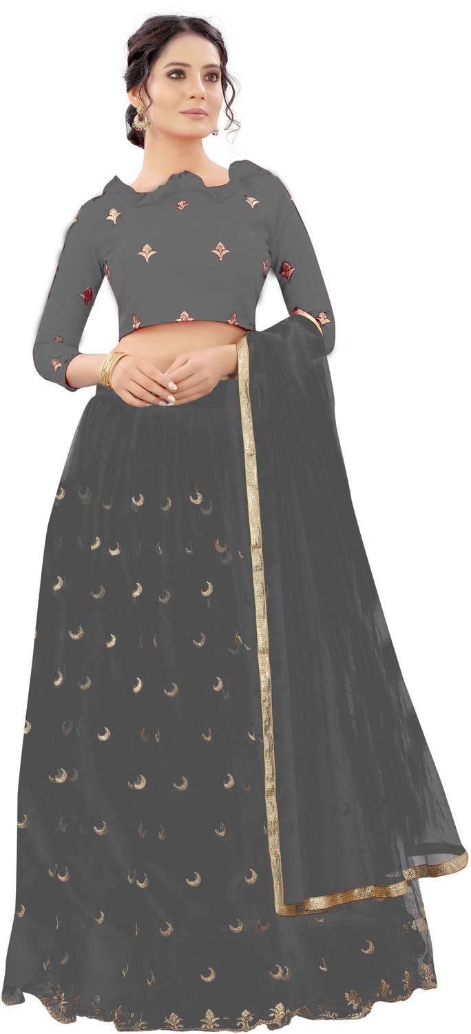 BATHANI CREATION Self Design Semi Stitched Lehenga Choli