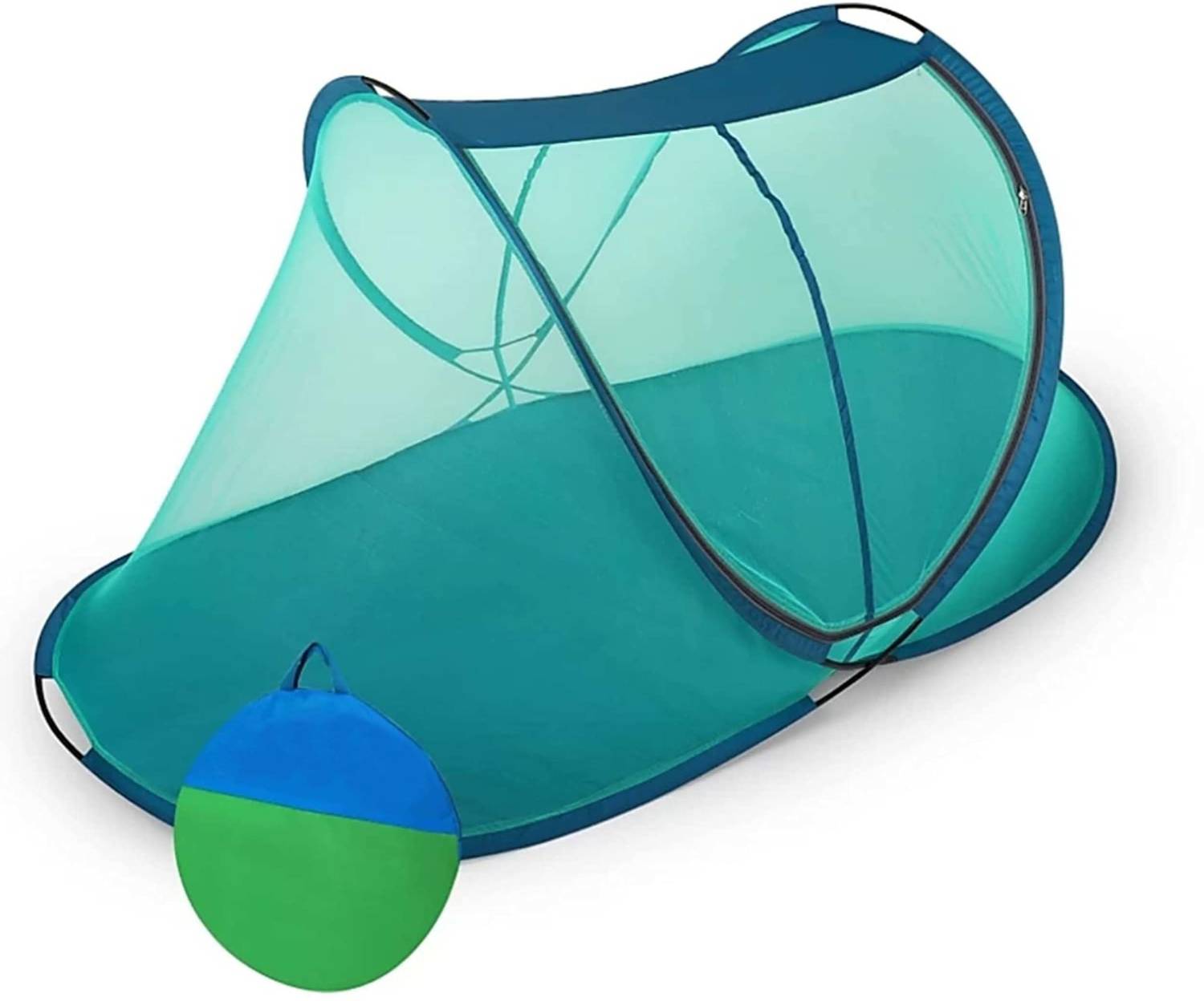 AL-UQBA Foldable Single Bed With One Side Zip (7×4×4) Polyester Washable Adults Mosquito Net