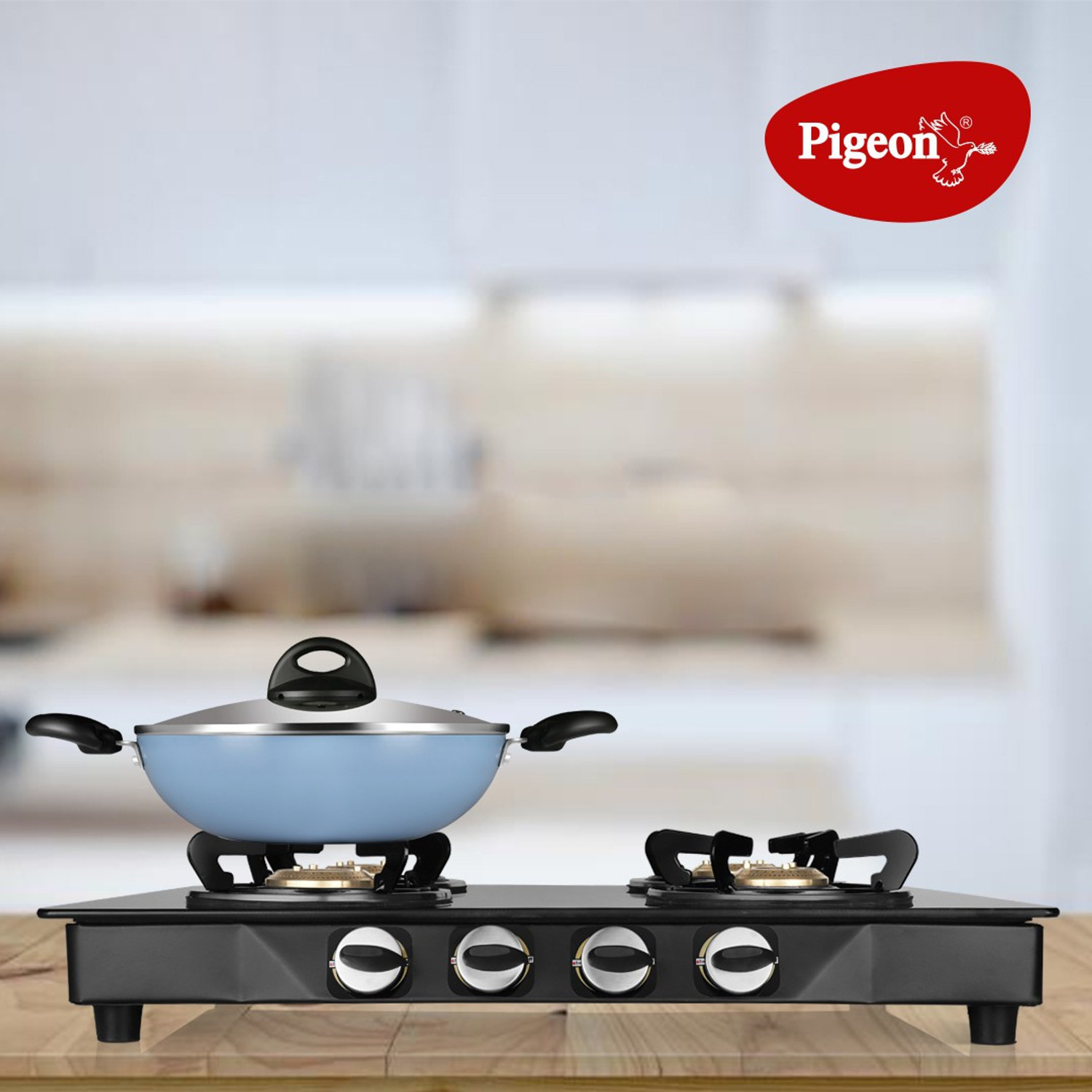 Image of Pigeon Kadai 240 Kadhai 23 cm diameter with Lid 1.2 L capacity