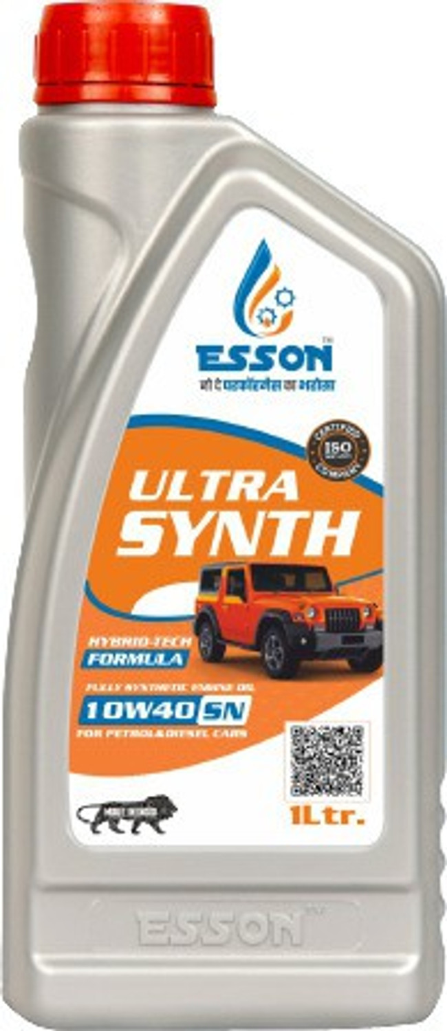 Image of ESSON ULTRA SYNTH 10W40-P3 ULTRA SYNTH 10E40 SN Multigrade Petrol /Diesel Car Engine Oil (1 L) (Pack of 3) Conventional Engine Oil