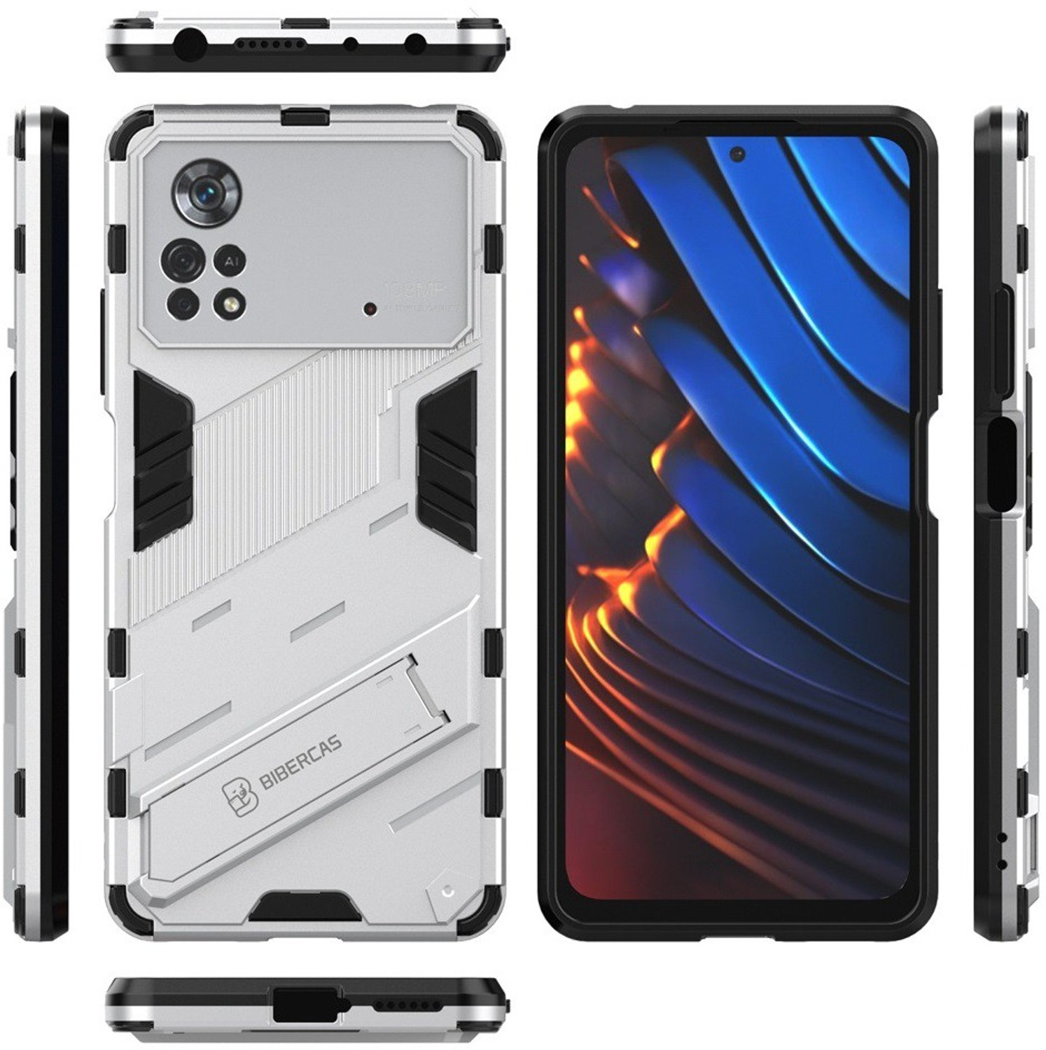 Image of SPL Back Cover for POCO X4 Pro 5G (White, Shock Proof, Pack of: 1)