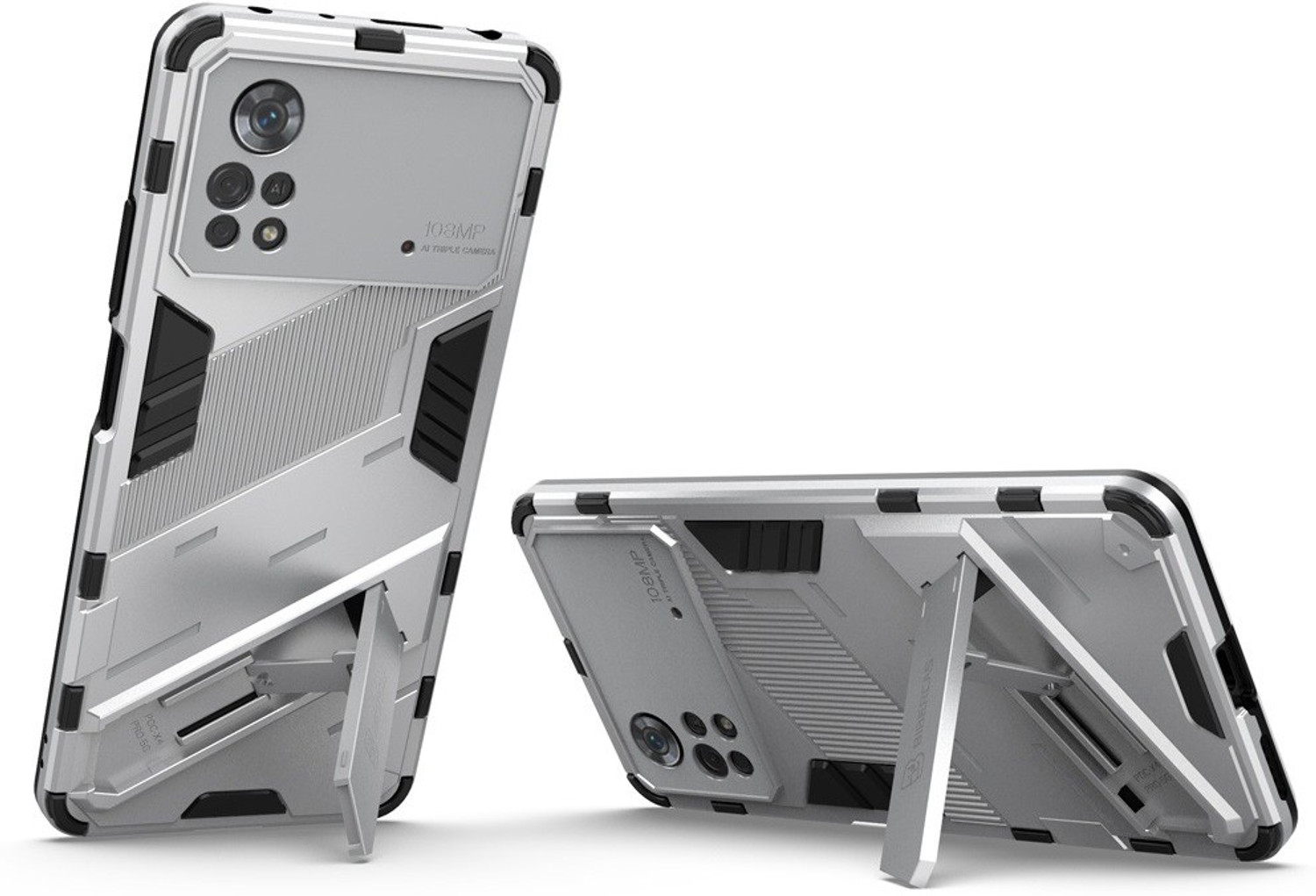 Image of SPL Back Cover for POCO X4 Pro 5G (White, Shock Proof, Pack of: 1)