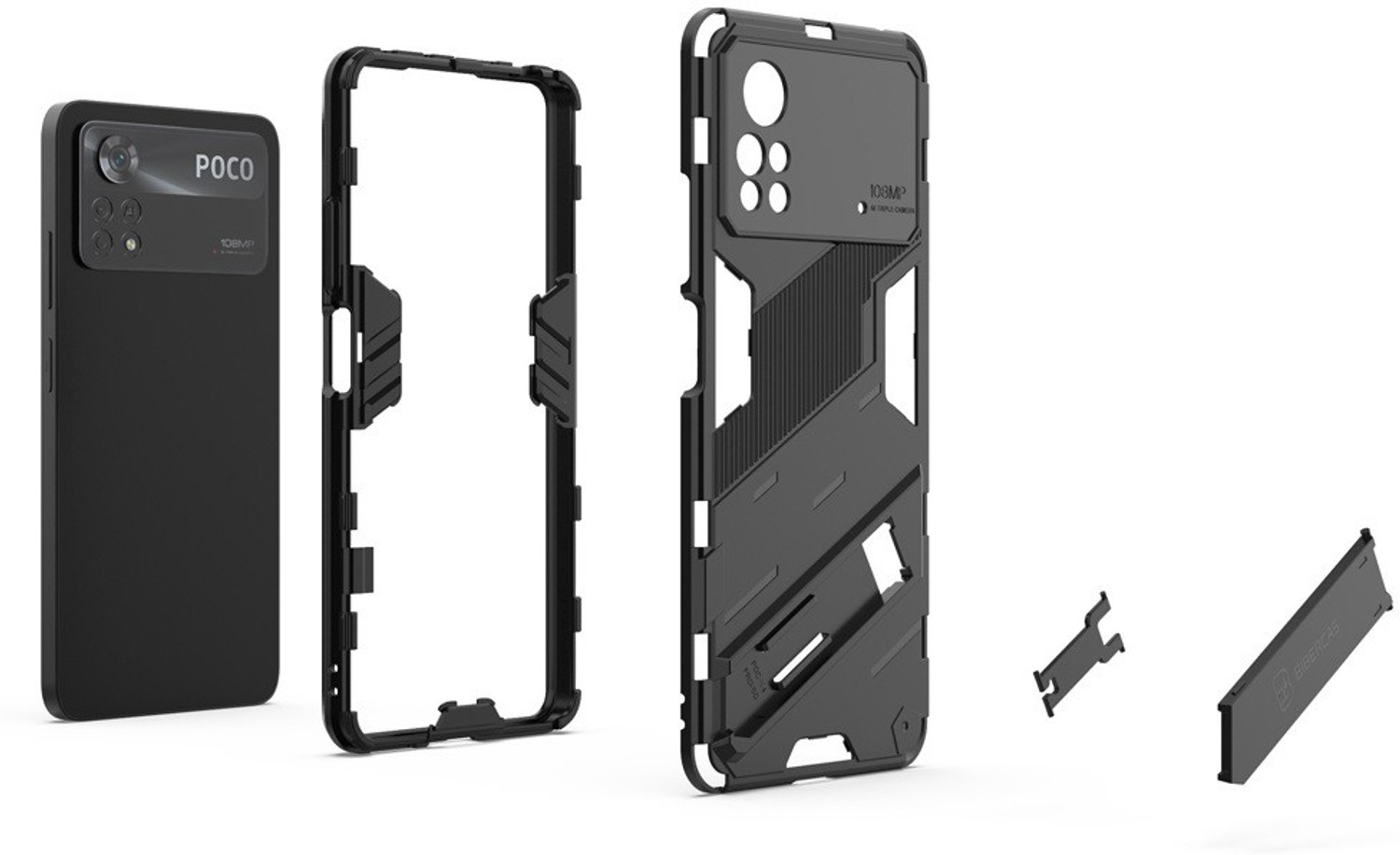 Image of SPL Back Cover for POCO X4 Pro 5G (White, Shock Proof, Pack of: 1)