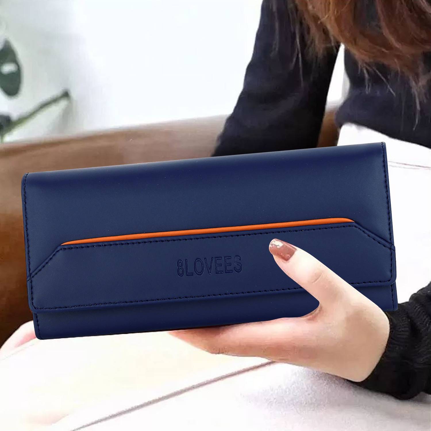 8LOVEES Casual, Formal Blue Clutch