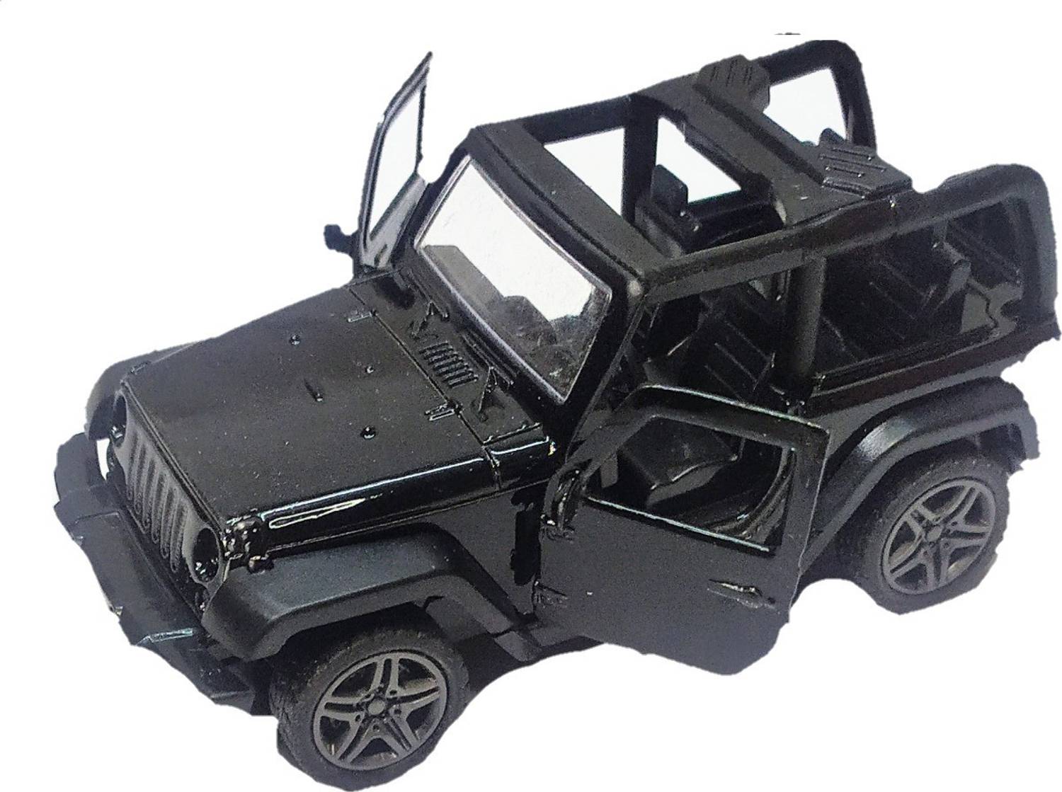 Cabin Hut Die Cast Pull Back Wheels,Open Roof Doors SUV Thaar Trending Metal Jeepp Car Toy
