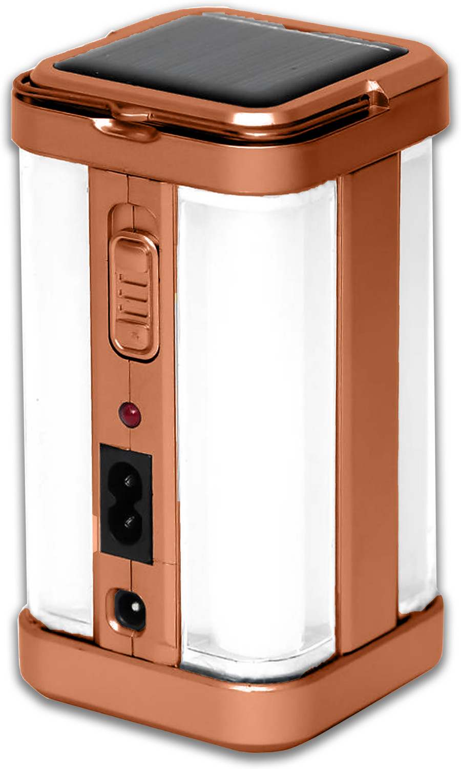 Image of iDOLESHOP Electric & Solar 4 Tube 360 Degree Extra Bright 7 hrs Lantern Emergency Light