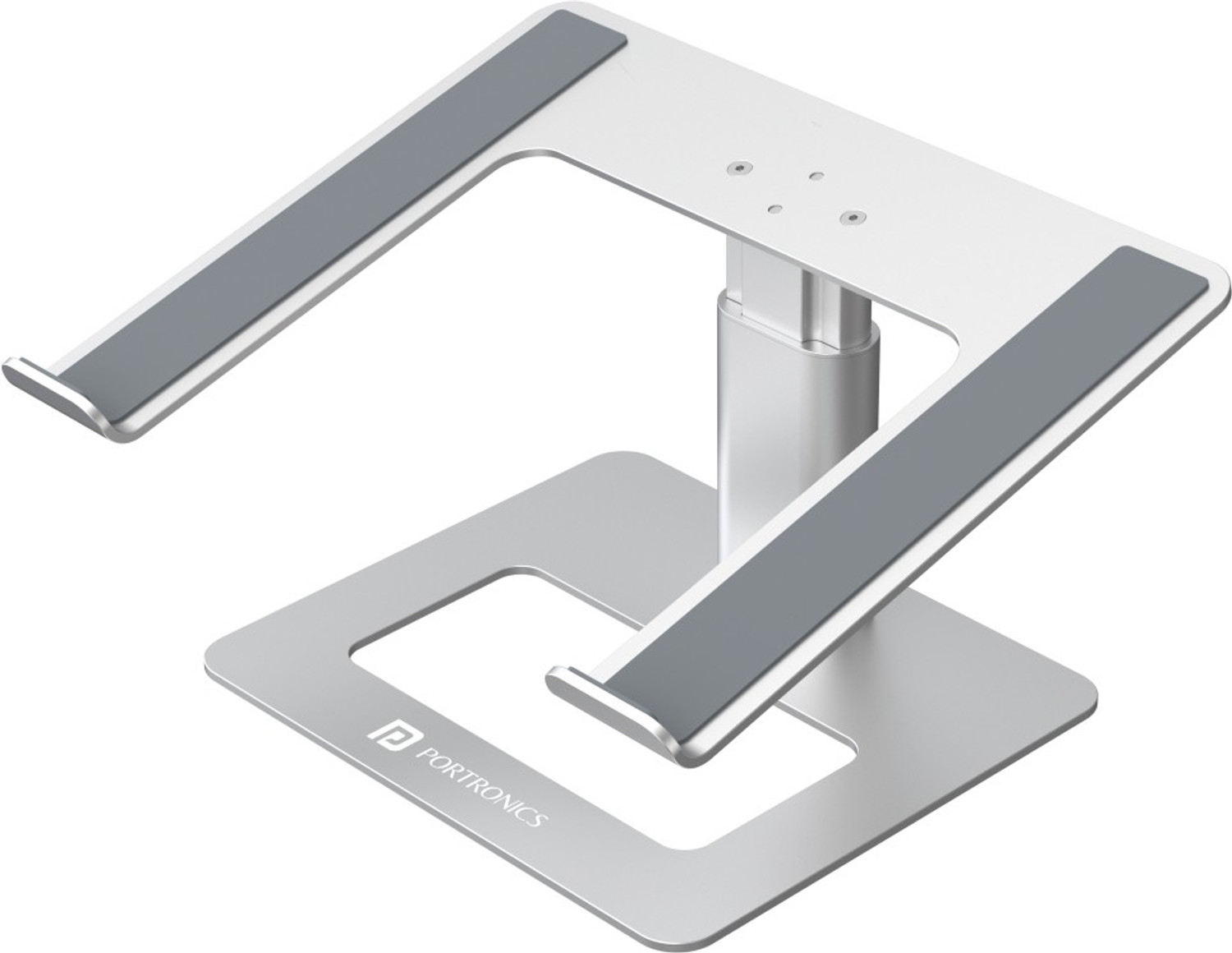 Image of Portronics My Buddy K5 Portable & Adjustable Aluminium Aluminium Laptop Stand with Adjustable Height Compatible with 26 - 35 cm, 36 - 39cm, 40 - 44cm Laptops
