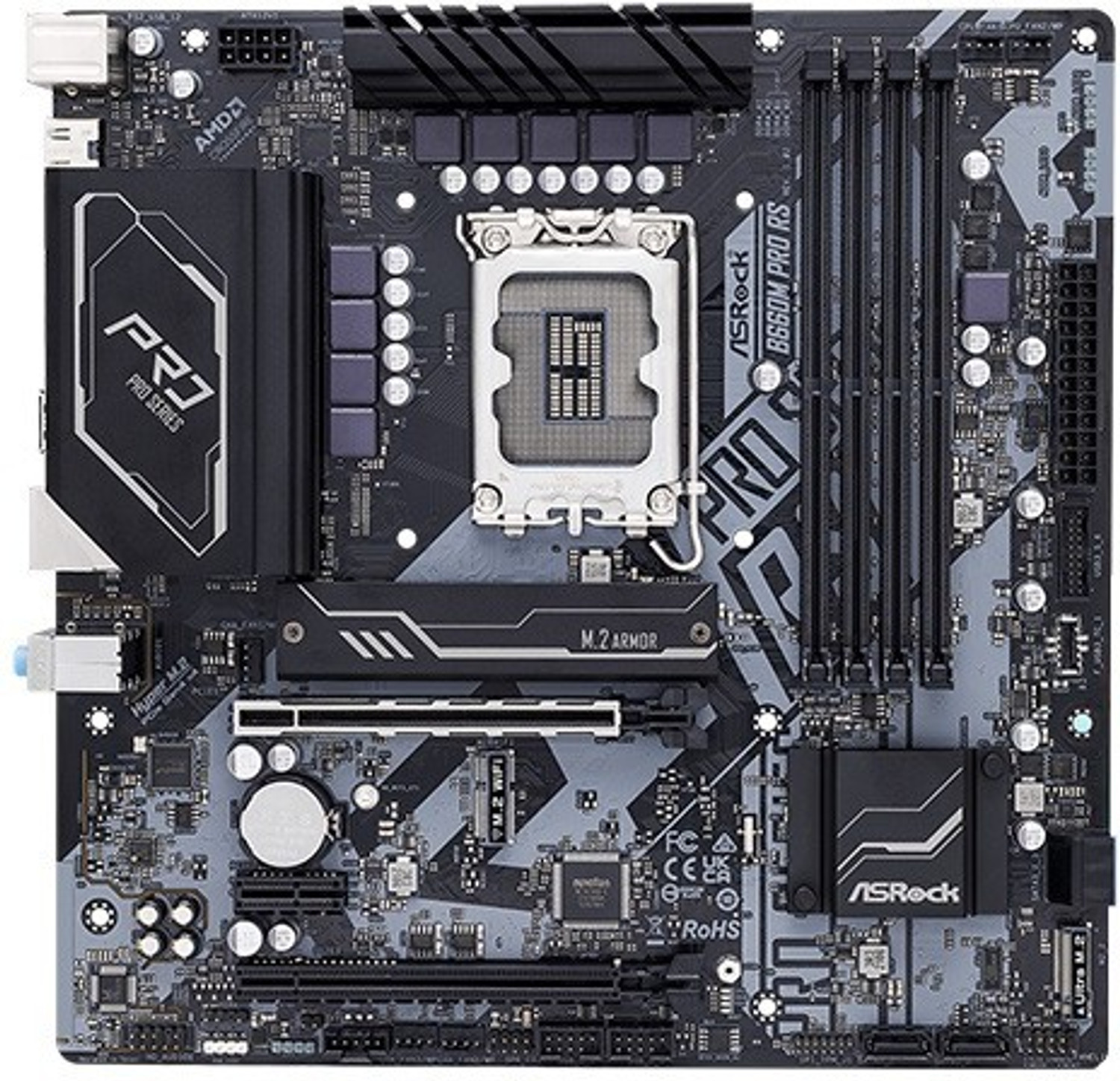 Image of ASRock B660M Pro RS LGA 1700Socket Micro-ATX Intel B660 Chipset DDR4 Motherboard for Desktop
