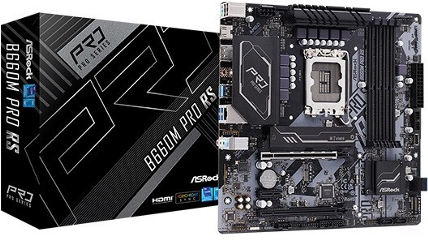 Image of ASRock B660M Pro RS LGA 1700Socket Micro-ATX Intel B660 Chipset DDR4 Motherboard for Desktop