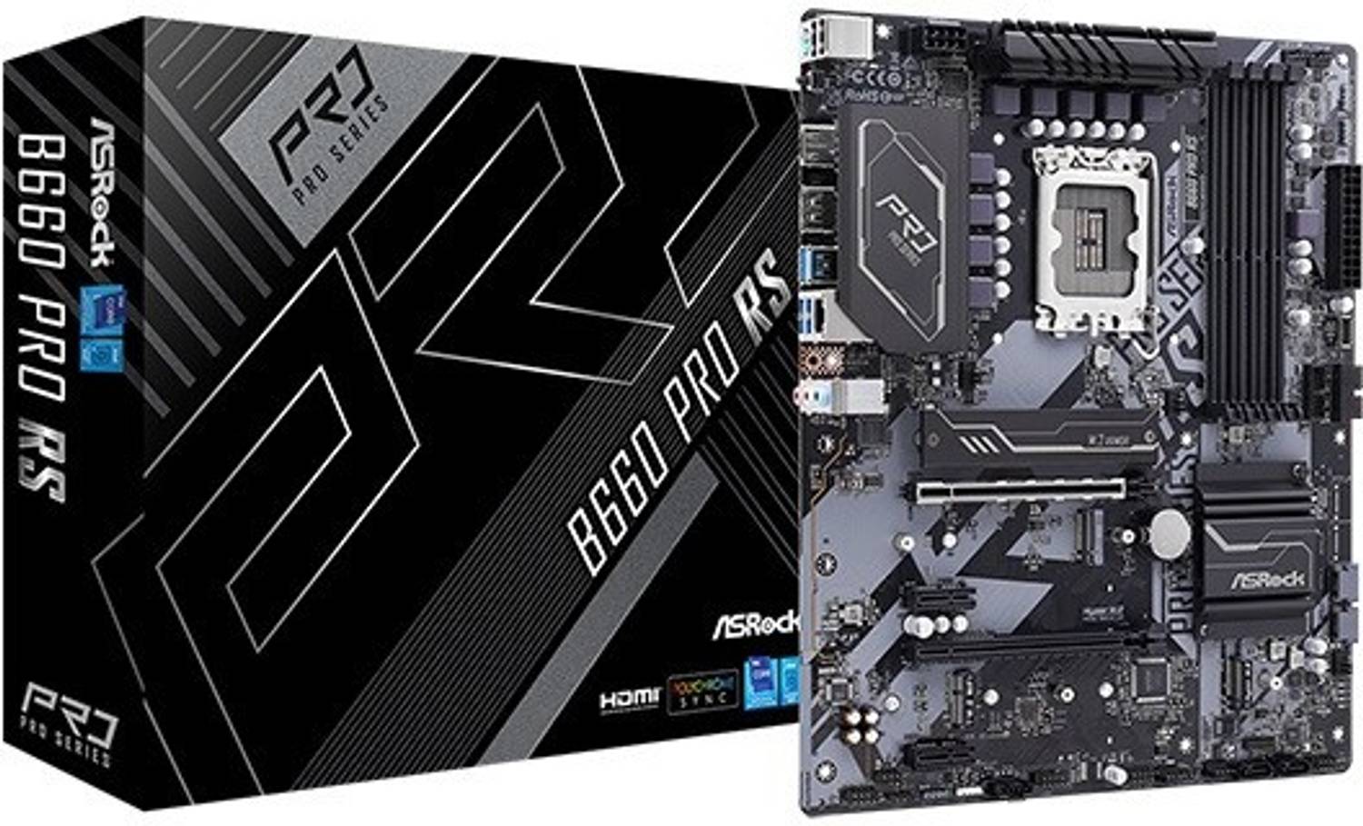 ASRock B660 Pro RS LGA 1700Socket ATX Intel B660 Chipset DDR4
