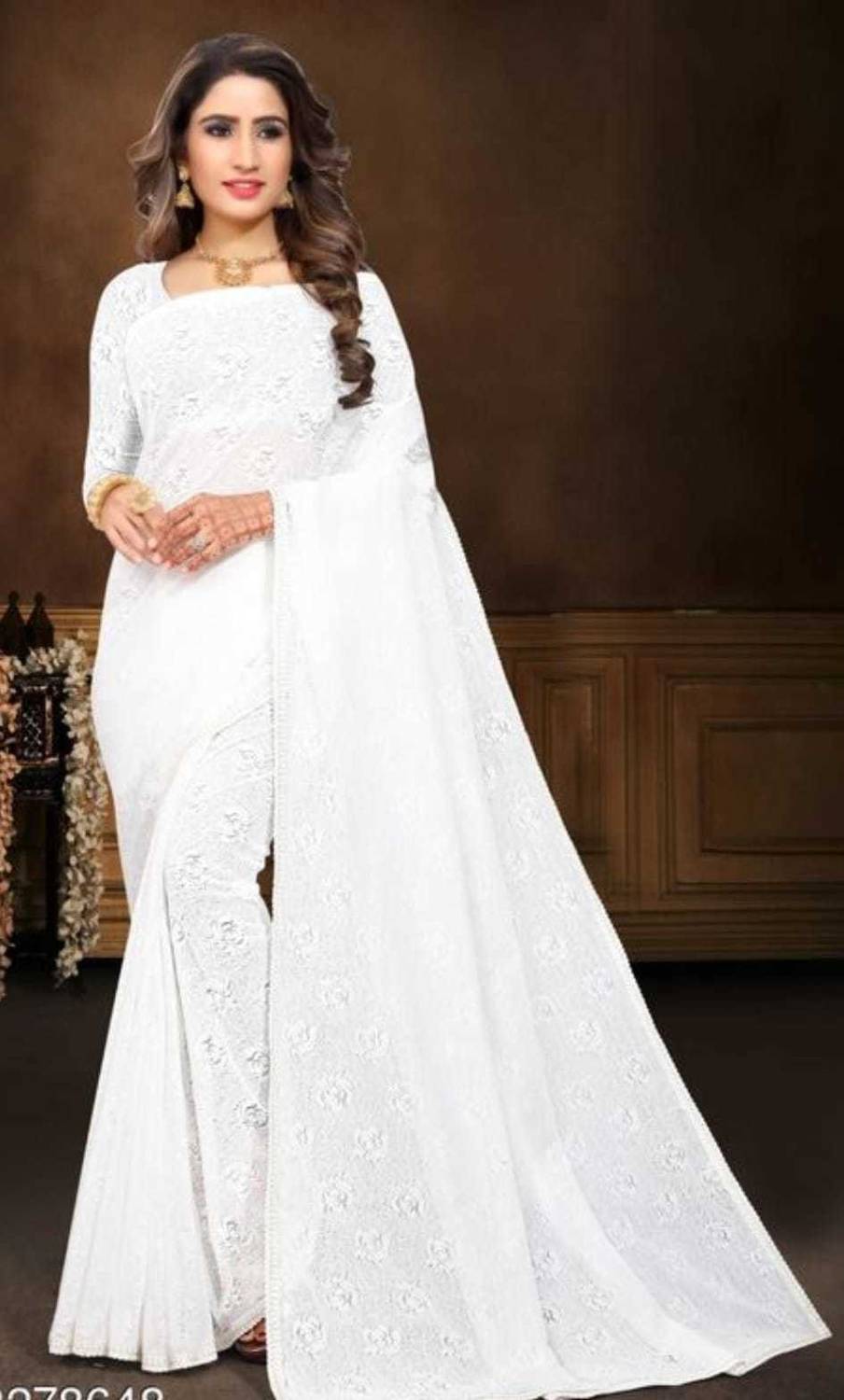 BRAHMANI TEXTILE Self Design Bollywood Net Saree