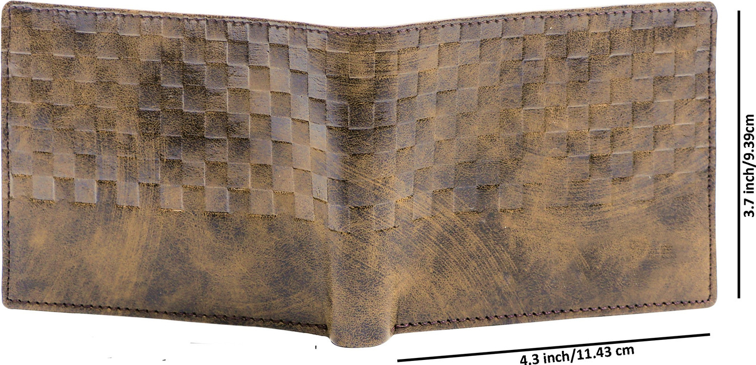 Image of RKSTORE Men Casual, Evening /Party, Formal Brown Artificial Leather Wallet (3 Card Slots)